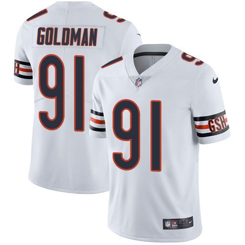 2019 men Chicago Bears #91 Goldman white Nike Vapor Untouchable Limited NFL Jersey style 2->chicago bears->NFL Jersey